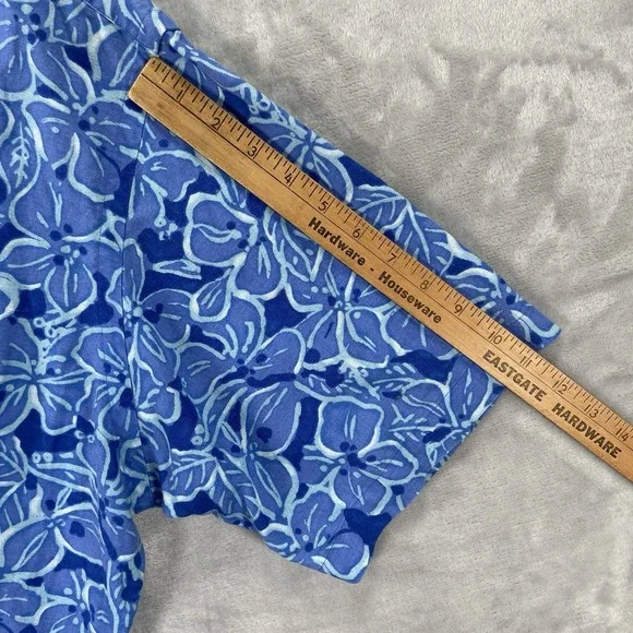 Polo Ralph Lauren Shirt men's XL Button Up Caldwell Floral Linen Loop Collar VTG - Picture 8 of 12